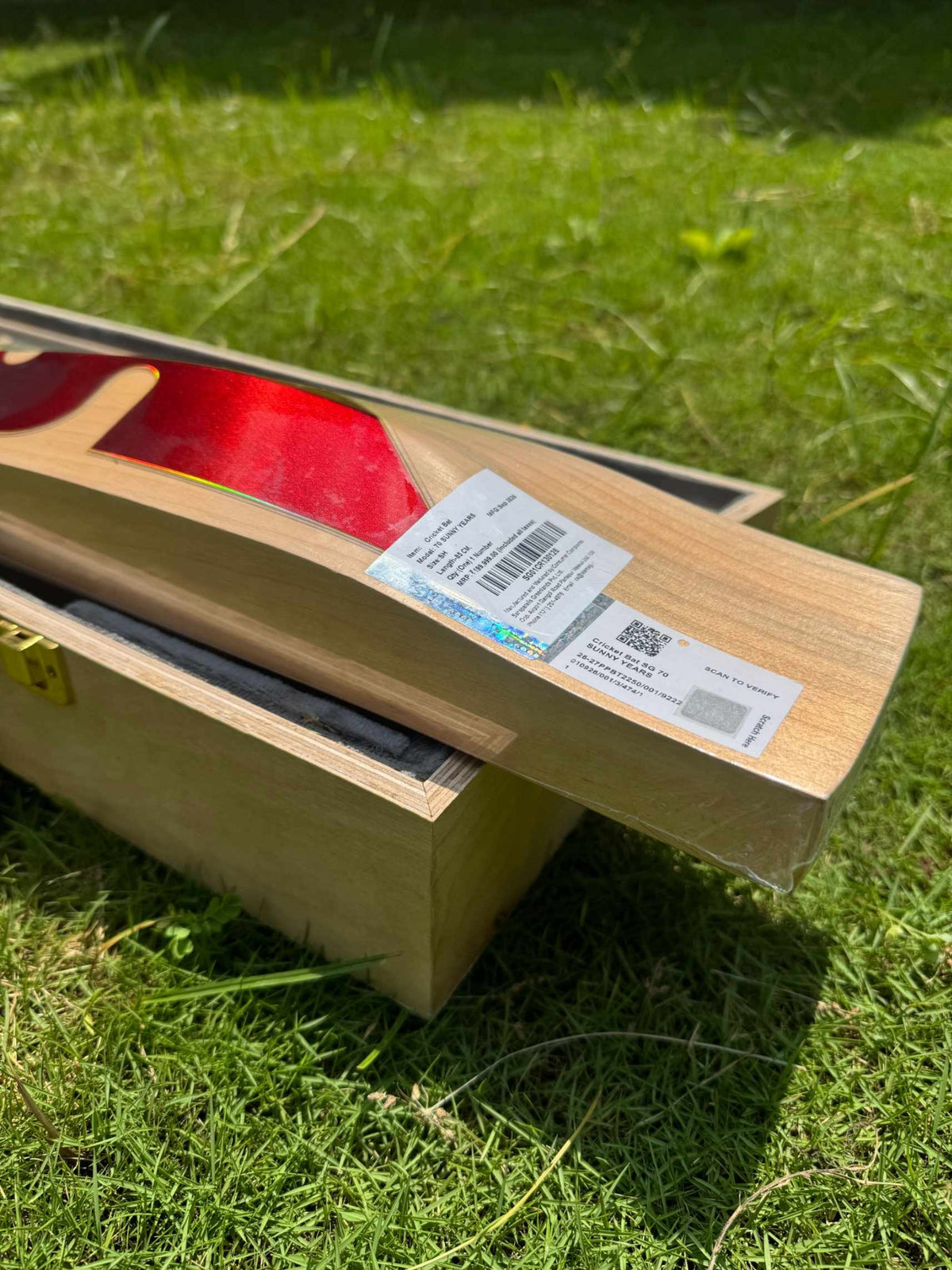 SG 70 Sunny Years cricket bat view 3