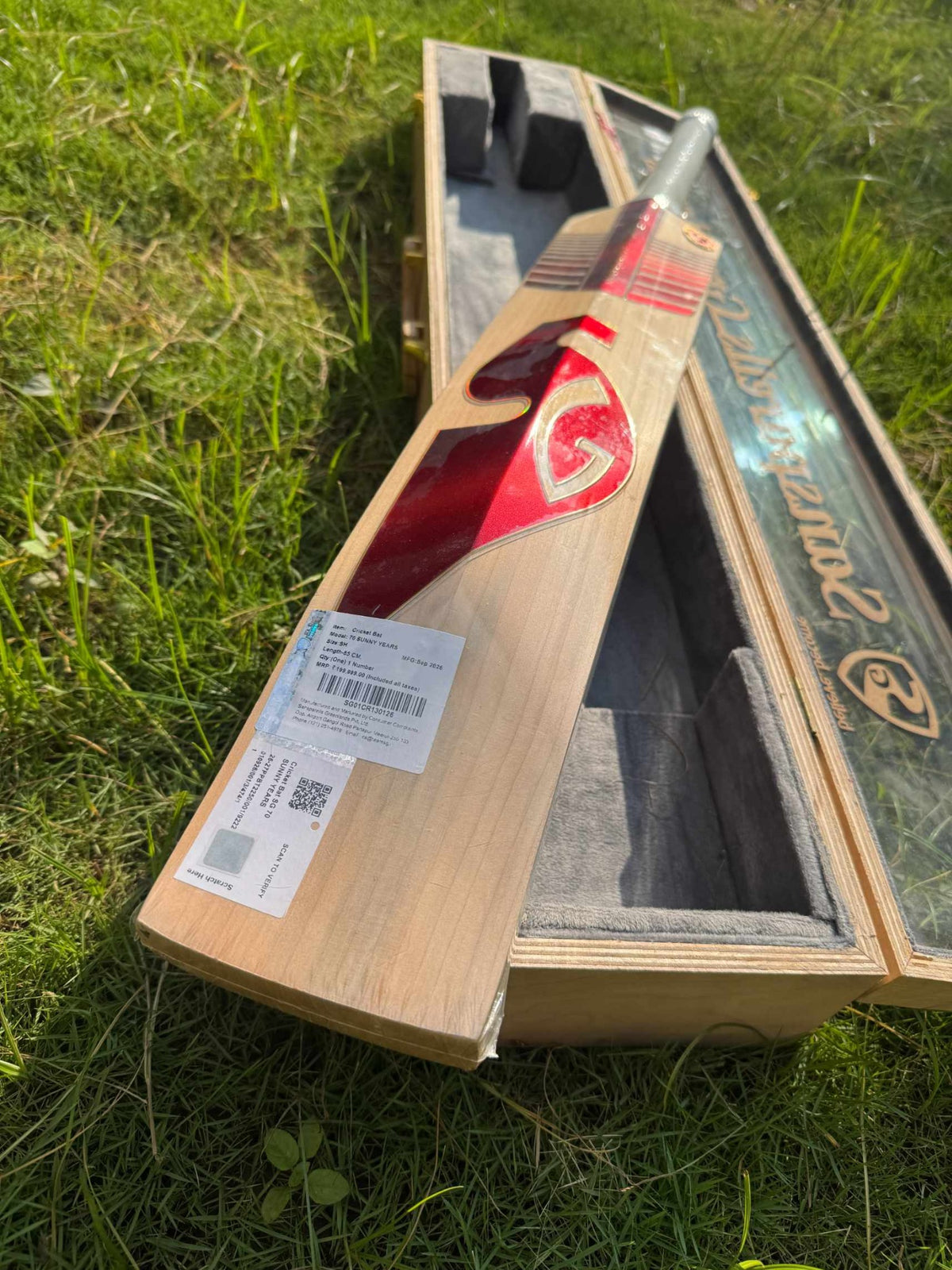 SG 70 Sunny Years cricket bat view 9