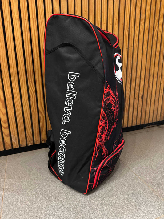 SG Dragon Optipak Plus Wheelie cricket kit bag front